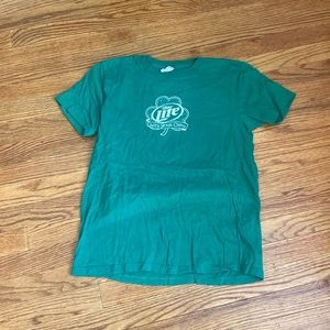 Miller lite St.Patricks day t shirt unite your crew